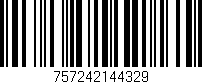 Código de barras (EAN, GTIN, SKU, ISBN): '757242144329'