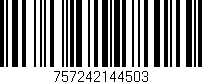 Código de barras (EAN, GTIN, SKU, ISBN): '757242144503'