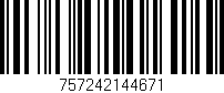 Código de barras (EAN, GTIN, SKU, ISBN): '757242144671'