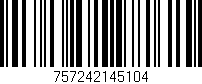 Código de barras (EAN, GTIN, SKU, ISBN): '757242145104'