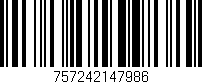 Código de barras (EAN, GTIN, SKU, ISBN): '757242147986'