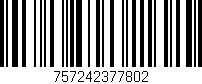 Código de barras (EAN, GTIN, SKU, ISBN): '757242377802'