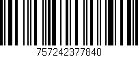 Código de barras (EAN, GTIN, SKU, ISBN): '757242377840'