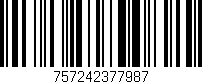Código de barras (EAN, GTIN, SKU, ISBN): '757242377987'