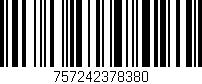 Código de barras (EAN, GTIN, SKU, ISBN): '757242378380'