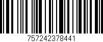 Código de barras (EAN, GTIN, SKU, ISBN): '757242378441'