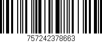 Código de barras (EAN, GTIN, SKU, ISBN): '757242378663'