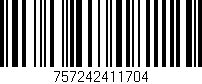 Código de barras (EAN, GTIN, SKU, ISBN): '757242411704'