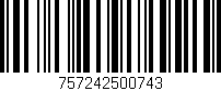 Código de barras (EAN, GTIN, SKU, ISBN): '757242500743'