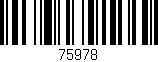 Código de barras (EAN, GTIN, SKU, ISBN): '75978'
