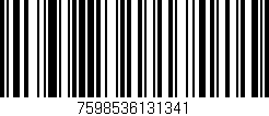 Código de barras (EAN, GTIN, SKU, ISBN): '7598536131341'