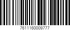 Código de barras (EAN, GTIN, SKU, ISBN): '7611160009777'