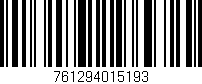 Código de barras (EAN, GTIN, SKU, ISBN): '761294015193'
