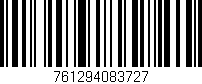 Código de barras (EAN, GTIN, SKU, ISBN): '761294083727'