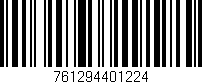 Código de barras (EAN, GTIN, SKU, ISBN): '761294401224'