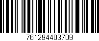 Código de barras (EAN, GTIN, SKU, ISBN): '761294403709'