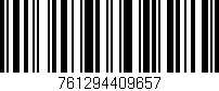 Código de barras (EAN, GTIN, SKU, ISBN): '761294409657'