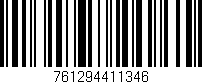 Código de barras (EAN, GTIN, SKU, ISBN): '761294411346'