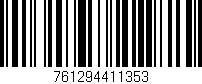Código de barras (EAN, GTIN, SKU, ISBN): '761294411353'