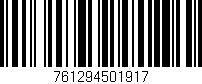 Código de barras (EAN, GTIN, SKU, ISBN): '761294501917'