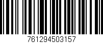 Código de barras (EAN, GTIN, SKU, ISBN): '761294503157'