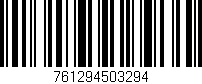 Código de barras (EAN, GTIN, SKU, ISBN): '761294503294'