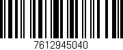 Código de barras (EAN, GTIN, SKU, ISBN): '7612945040'