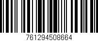 Código de barras (EAN, GTIN, SKU, ISBN): '761294508664'