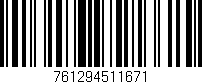 Código de barras (EAN, GTIN, SKU, ISBN): '761294511671'