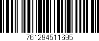 Código de barras (EAN, GTIN, SKU, ISBN): '761294511695'