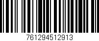 Código de barras (EAN, GTIN, SKU, ISBN): '761294512913'