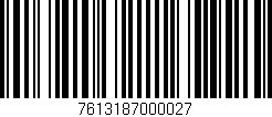 Código de barras (EAN, GTIN, SKU, ISBN): '7613187000027'