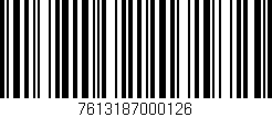 Código de barras (EAN, GTIN, SKU, ISBN): '7613187000126'
