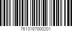 Código de barras (EAN, GTIN, SKU, ISBN): '7613187000201'