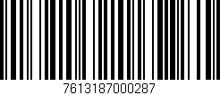 Código de barras (EAN, GTIN, SKU, ISBN): '7613187000287'