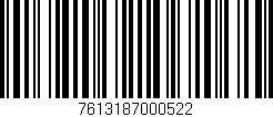 Código de barras (EAN, GTIN, SKU, ISBN): '7613187000522'