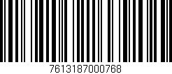 Código de barras (EAN, GTIN, SKU, ISBN): '7613187000768'