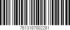 Código de barras (EAN, GTIN, SKU, ISBN): '7613187002281'