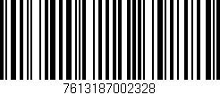 Código de barras (EAN, GTIN, SKU, ISBN): '7613187002328'