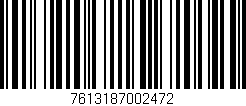 Código de barras (EAN, GTIN, SKU, ISBN): '7613187002472'