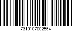 Código de barras (EAN, GTIN, SKU, ISBN): '7613187002564'