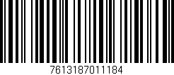 Código de barras (EAN, GTIN, SKU, ISBN): '7613187011184'