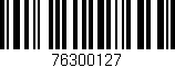 Código de barras (EAN, GTIN, SKU, ISBN): '76300127'