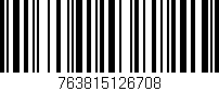Código de barras (EAN, GTIN, SKU, ISBN): '763815126708'