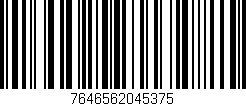 Código de barras (EAN, GTIN, SKU, ISBN): '7646562045375'