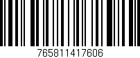 Código de barras (EAN, GTIN, SKU, ISBN): '765811417606'