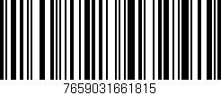 Código de barras (EAN, GTIN, SKU, ISBN): '7659031661815'