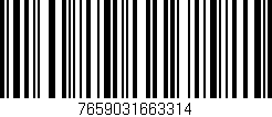 Código de barras (EAN, GTIN, SKU, ISBN): '7659031663314'
