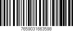 Código de barras (EAN, GTIN, SKU, ISBN): '7659031663598'