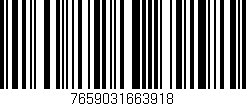 Código de barras (EAN, GTIN, SKU, ISBN): '7659031663918'